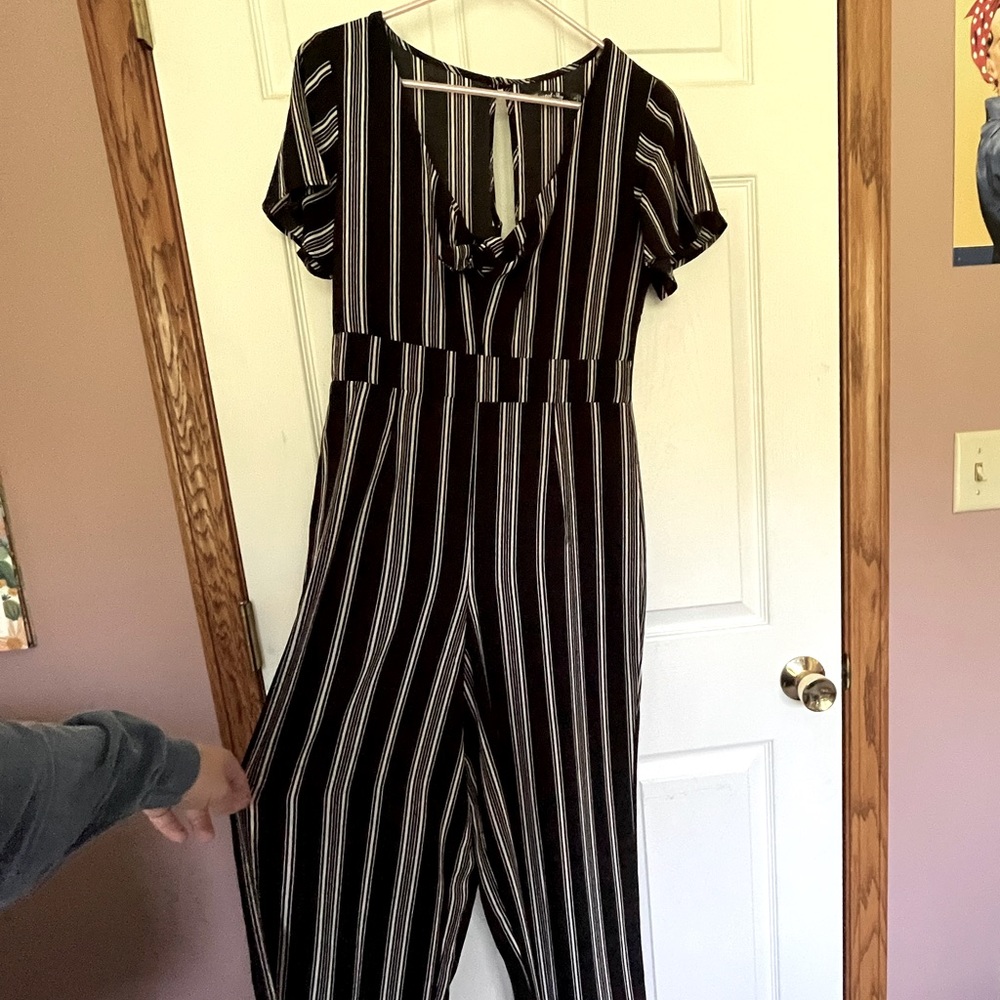 NWOT Black and White Romper